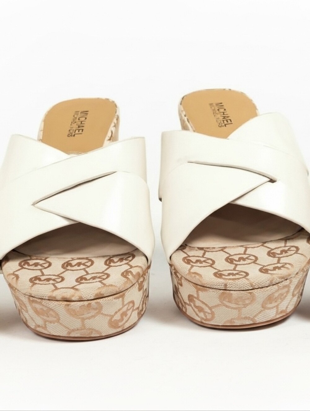 Micheal Kors Women's Wedge Slide Sandals Size 9M.